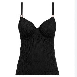 FANTASIE Marseille Full Cup black underwire Tankini Top 38DD NWT